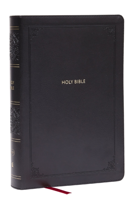 KJV Giant Print End-of-Verse Reference Bible, Black Leathersoft, Red Letter, Comfort Print