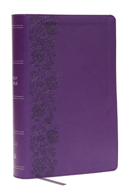 KJV Giant Print End-of-Verse Reference Bible, Purple Leathersoft, Red Letter, Comfort Print