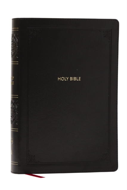 NKJV Giant Print End-of-Verse Reference Bible, Black Leathersoft, Red Letter, Comfort Print (Thumb Indexed)