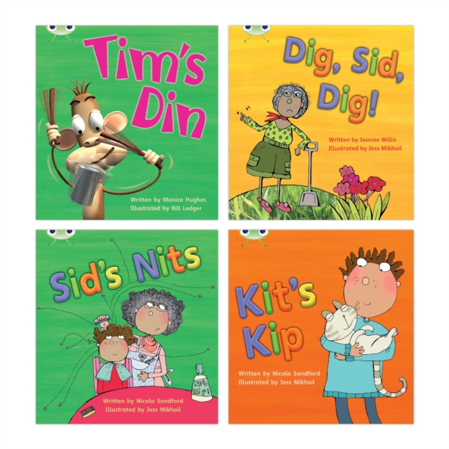 Learn to Read at Home with Bug Club Phonics: Pack 1 (Pack of 4 fiction books)