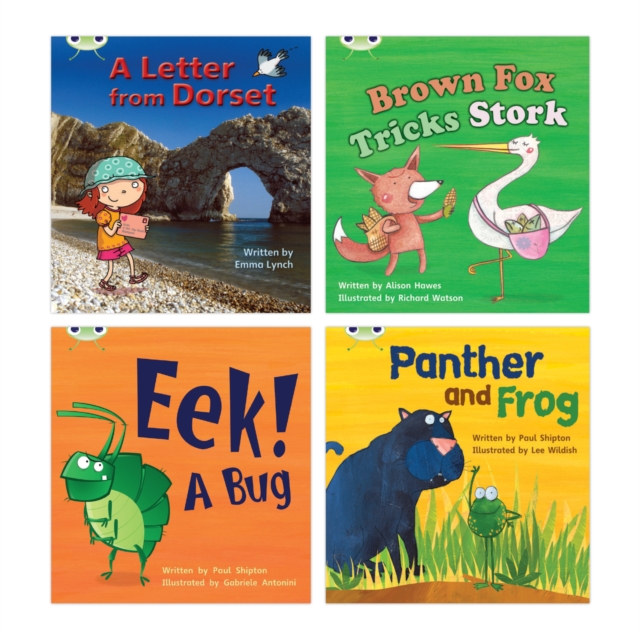 Learn to Read at Home with Bug Club Phonics: Pack 5 (Pack of 4 reading books with 3 fiction and 1 non-fiction)