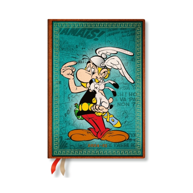 Asterix the Gaul (The Adventures of Asterix) Midi 12-month Vertical Hardback Dayplanner 2025 (Elastic Band Closure)