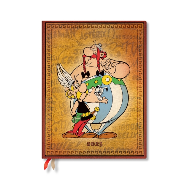 Asterix & Obelix (The Adventures of Asterix) Ultra 12-month Day-at-a-time Hardback Dayplanner 2025 (Elastic Band Closure)