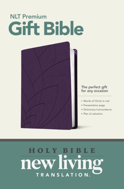 NLT Premium Gift Bible, Purple