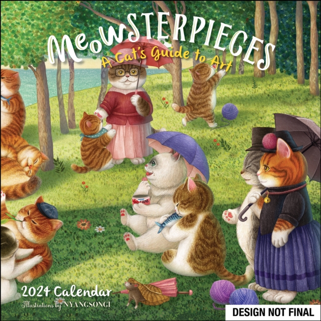 Meowsterpieces 2024 Wall Calendar