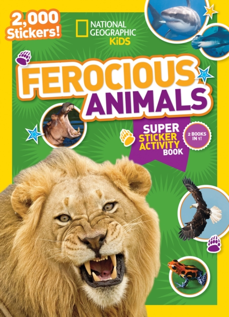 National Geographic Kids Ferocious Animals Super Sticker Activity Book