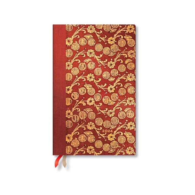 Waves - Volume 4 (Virginia Woolf's Notebooks) Maxi Vertical 12-month Dayplanner 2024 (Elastic Band Closure)