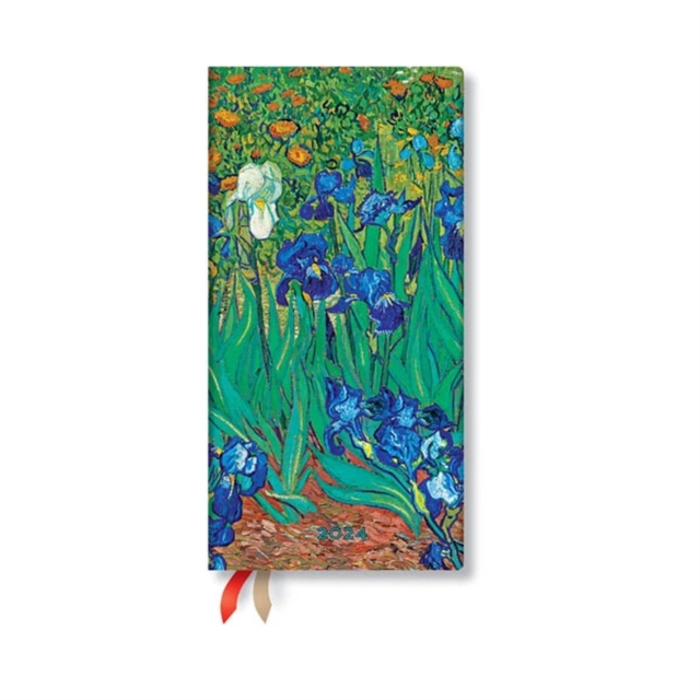 Van Gogh's Irises (Van Gogh's Irises) Slim 12-month Dayplanner 2024