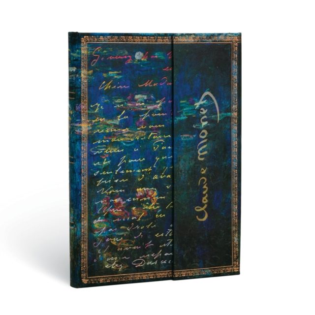Monet, Water Lilies (Embellished Manuscripts Collection) Midi Lined Hardcover Journal