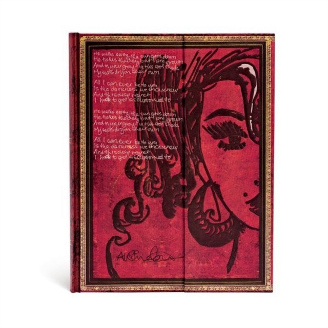 Amy Winehouse, Tears Dry (Embellished Manuscripts Collection) Ultra Lined Hardcover Journal (Wrap Closure)