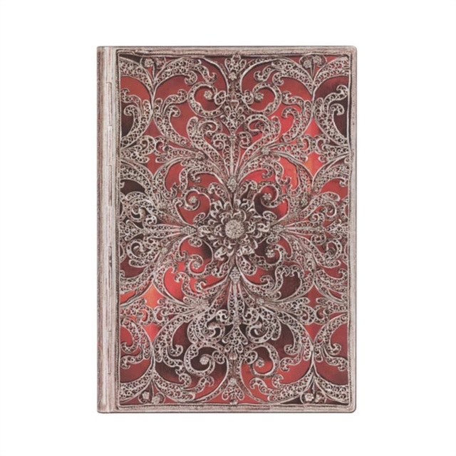 Garnet (Silver Filigree Collection) Midi Lined Softcover Flexi Journal