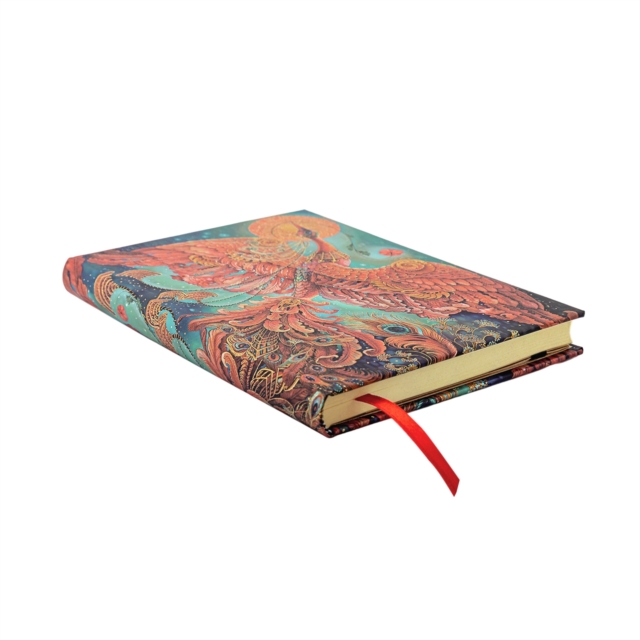 Firebird (Birds of Happiness) Midi Unlined Hardback Journal (Elastic Band Closure)