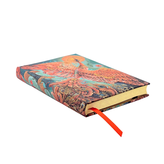 Firebird (Birds of Happiness) Mini Lined Hardback Journal (Elastic Band Closure)