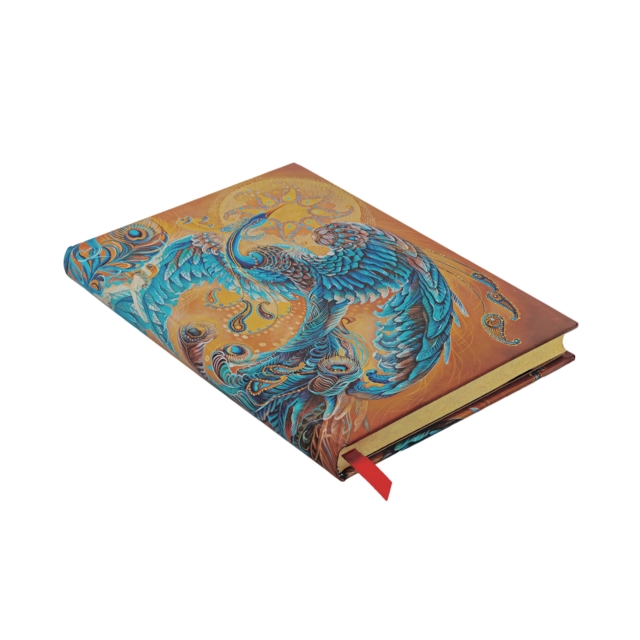 Skybird (Birds of Happiness) Midi Lined Hardback Journal (Elastic Band Closure)