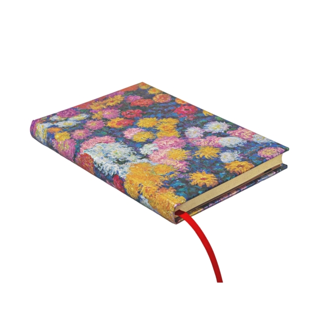 Monet’s Chrysanthemums Midi Lined Hardback Journal (Elastic Band Closure)