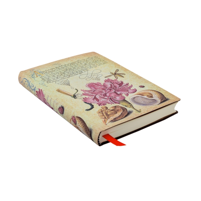 Pink Carnation (Mira Botanica) Mini Lined Softcover Flexi Journal (Elastic Band Closure)