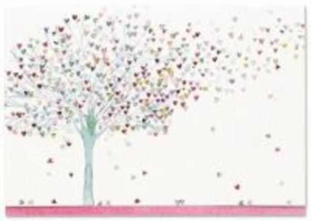 NOTE CARD TREE OF HEARTS