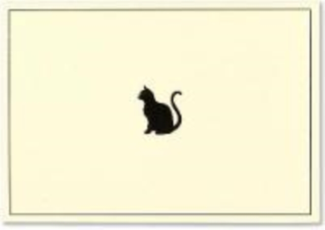 NOTE CARD BLACK CAT