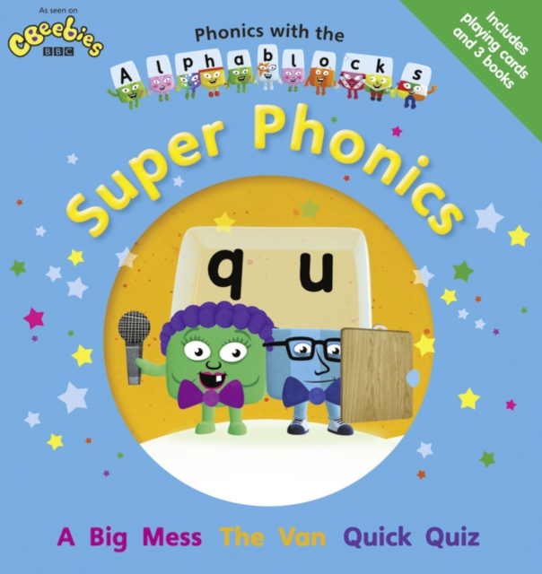 Phonics with the Alphablocks: Super Phonics for children age 3-5 (Pack of 3 reading books, Alphablocks card pack and Parent Guide)