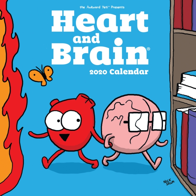 Heart and Brain 2020 Square Wall Calendar