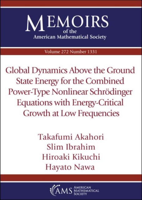 Global Dynamics Above the Ground State Energy for the Combined Power-Type Nonlinear Schrodinger Equations with Energy-Critical Growth at Low Frequencies