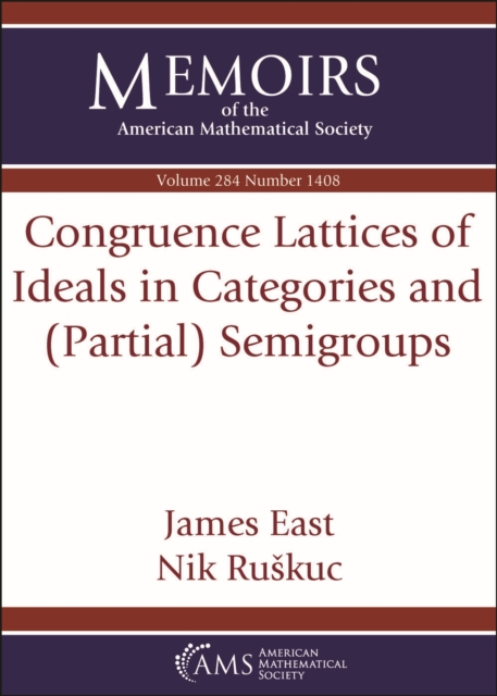 Congruence Lattices of Ideals in Categories and (Partial) Semigroups