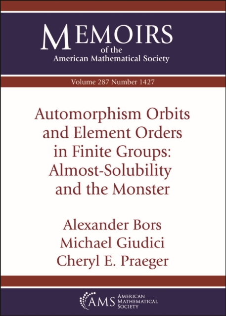 Automorphism Orbits and Element Orders in Finite Groups: Almost-Solubility and the Monster