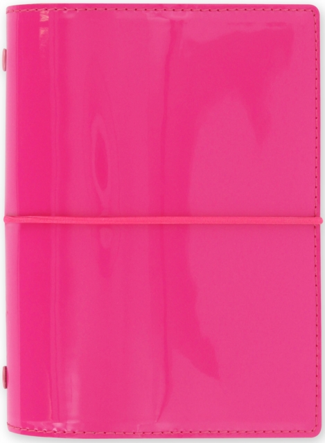 Filofax Pocket Domino Patent hot pink organiser