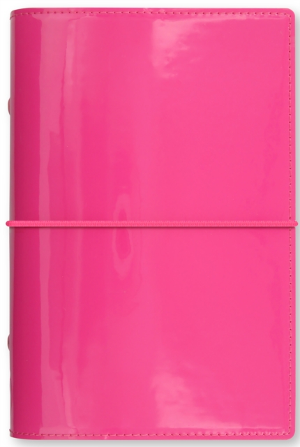 Filofax Personal Domino Patent hot pink organiser