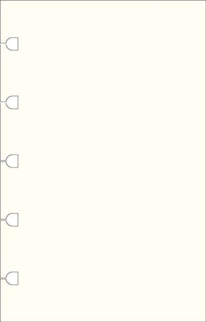 Filofax Pocket Notebook refill - plain paper white