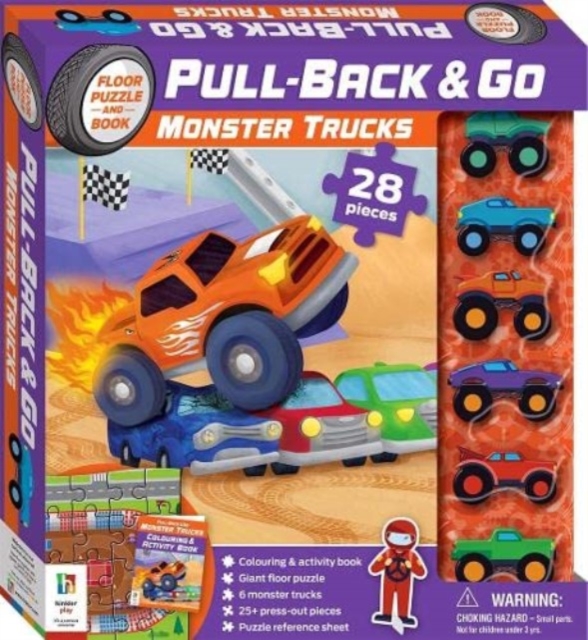 Pull-back-and-go Kit Monster Trucks
