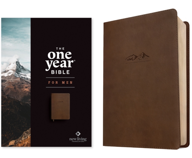 NLT The One Year Bible for Men, Rustic Brown