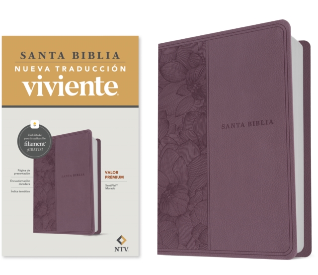 Biblia Valor Premium Ntv Con Filament (Sentipiel, Purpura)