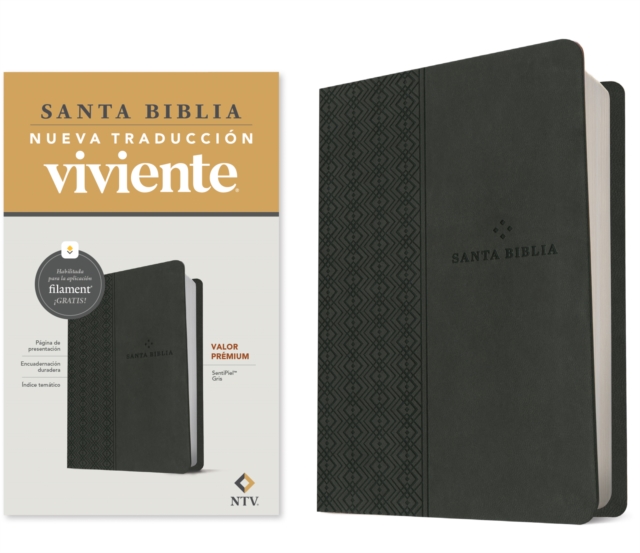 Biblia Valor Premium Ntv Con Filament (Sentipiel, Gris)