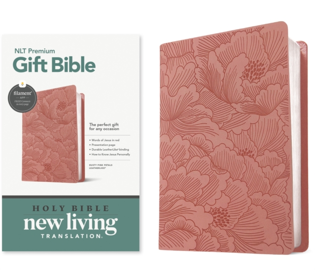 NLT Premium Gift Bible, Filament Enabled, Dusty Pink