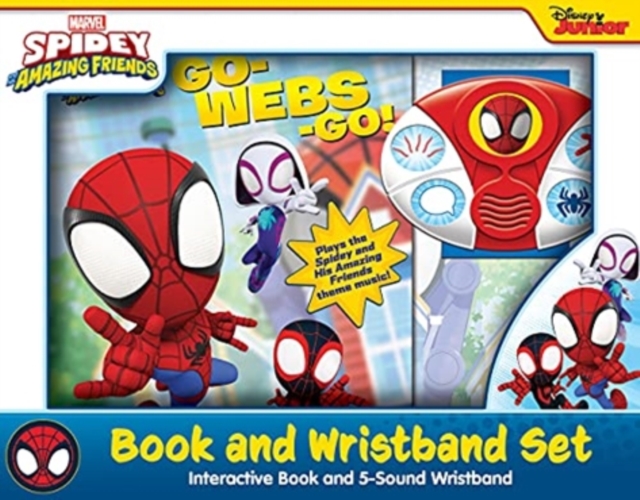 Disney Junior Marvel Spidey and His Amazing Friends: Go-Webs-Go! Book and 5-Sound Wristband Set