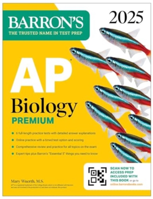 AP Biology Premium, 2025: Prep Book with 6 Practice Tests + Comprehensive Review + Online Practice