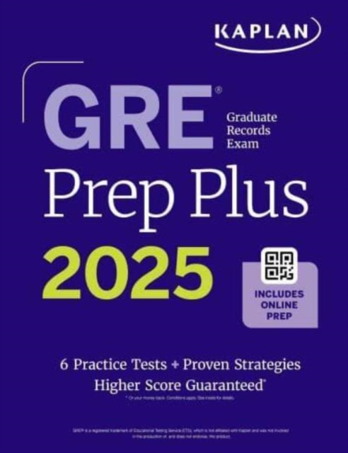 GRE Prep Plus, Ninth Edition (2025): Includes 6 Practice Tests, 1500+ Practice Questions + Online Access to a 500+ Question Bank, Video Tutorials, and Live Class Sessions
