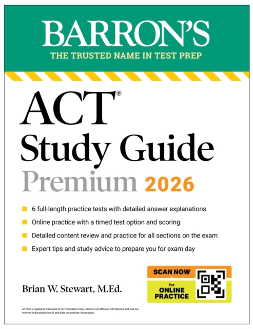 ACT Study Guide Premium, 2026: 6 Practice Tests + Comprehensive Review + Online Practice for the New Enhanced ACT