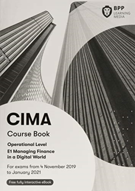 CIMA E1 Managing Finance in a Digital World