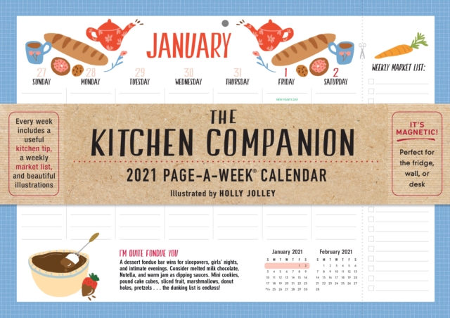 Kitchen Companion Page-A-Week Calendar 2021