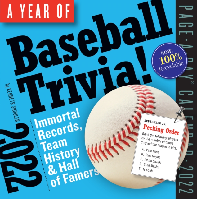 Year of Baseball Trivia! Page-A-Day Calendar 2022