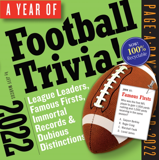 Year of Football Trivia! Page-A-Day Calendar 2022