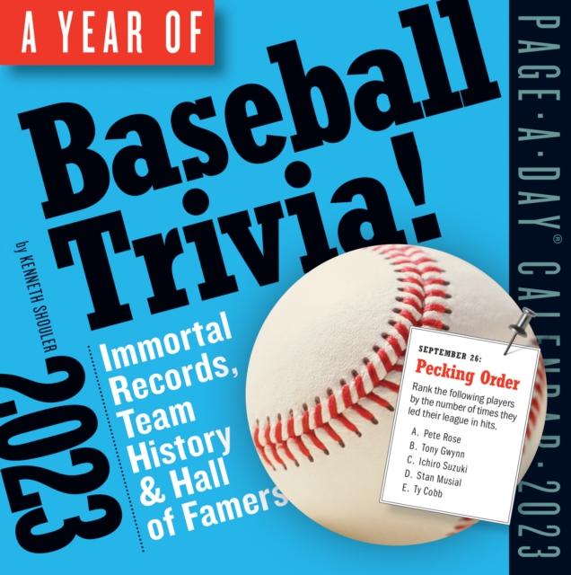 Year of Baseball Trivia! Page-A-Day Calendar 2023