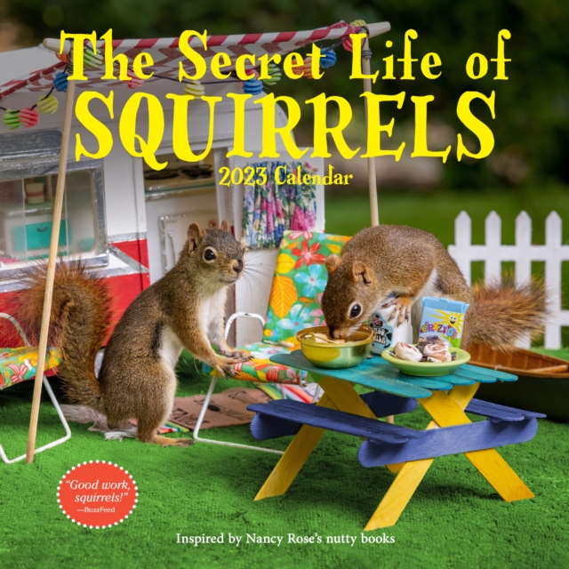 Secret Life of Squirrels Wall Calendar 2023