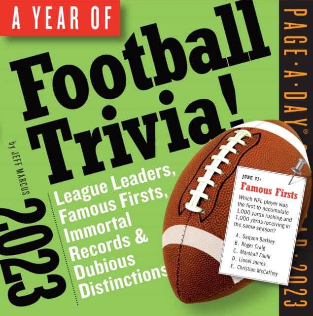 Year of Football Trivia! Page-A-Day Calendar 2023