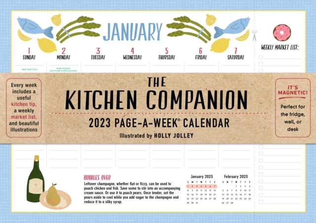 Kitchen Companion Page-A-Week Calendar 2023