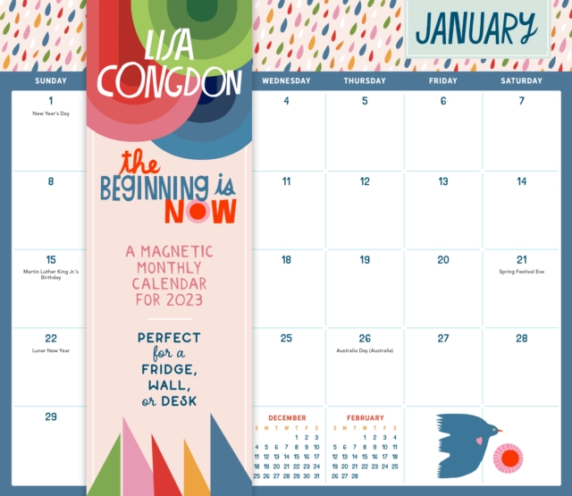 Beginning Is Now: A Magnetic Monthly Calendar 2023