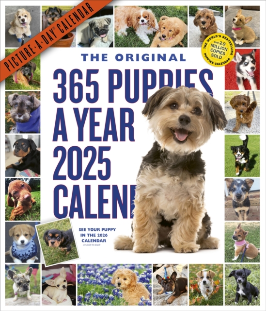 365 Puppies-A-Year Picture-A-Day® Wall Calendar 2025