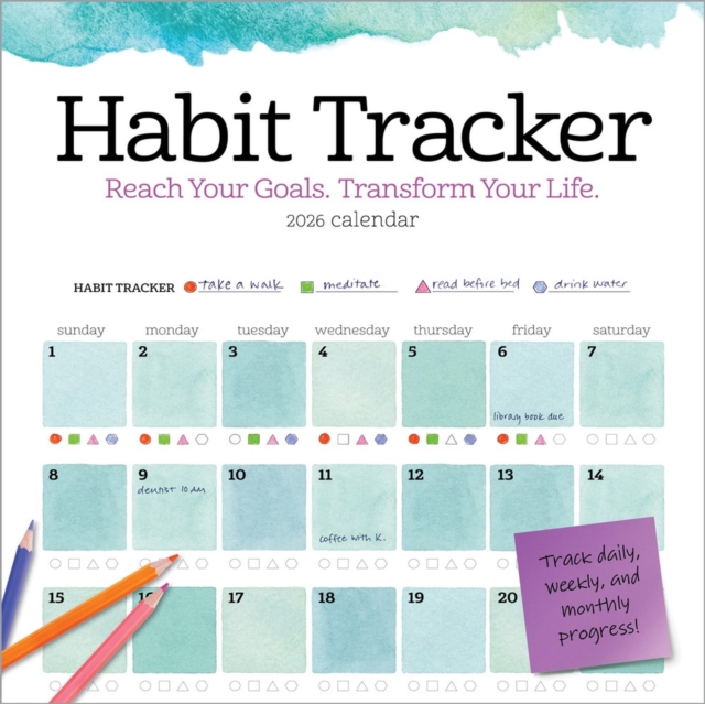 Habit Tracker Wall Calendar 2026
